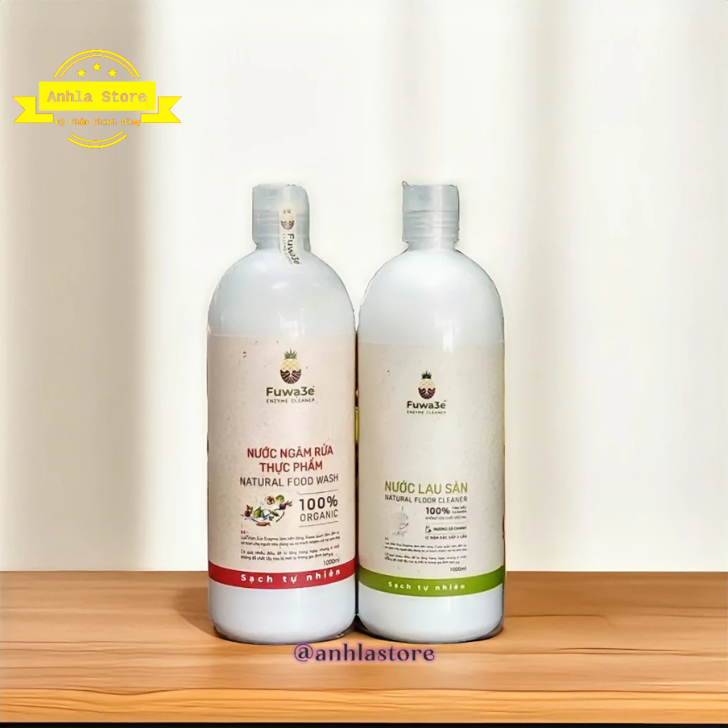 Nước Ngâm Rửa Thực Phẩm Fuwa3e + Nước Lâu Sàn Fuwa3e Size 1 Lít