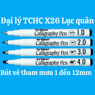 Bút vẽ tham mưu kỹ thuật 1 đến 12mm