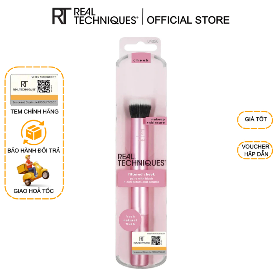 Cọ má hồng RT Real Techniques Filtered Cheek Makeup Brush RT444