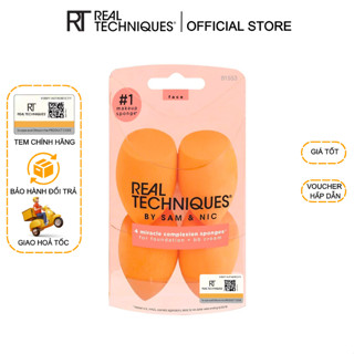 Set 4 bông mút trang điểm RT Real Techniques 4 Miracle Complexion Sponges
