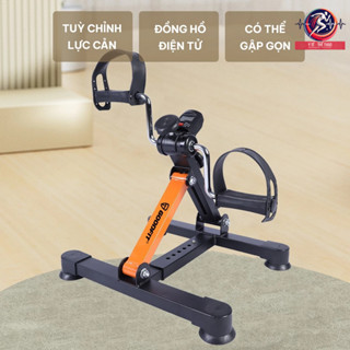 Xe đạp gấp gọn, xe đạp mini tập thể dục tại nhà, có đồng hồ điện tử GoodFit GF006MB. bàn đạp hỗ trợ hồi phục chức năng.