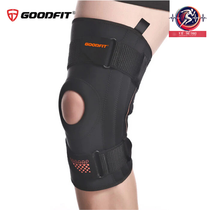 Đai bảo vệ đầu gối cao cấp, phòng ngừa chấn thương Goodfit GF525K, bó gối bảo vệ khớp gối, có lò xo 