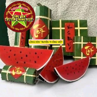 Mô hình Bánh Chưng, Bánh Tét, Dưa Hấu trang trí Tết 2025 - Bánh chưng bánh tét giả, Dưa Hấu giả