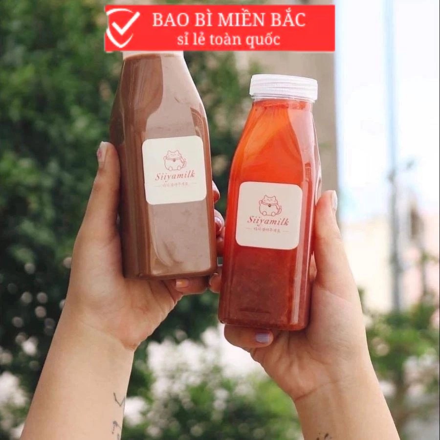 Combo 100 chai nhựa 330ml chai nhựa cổ rộng 330ml