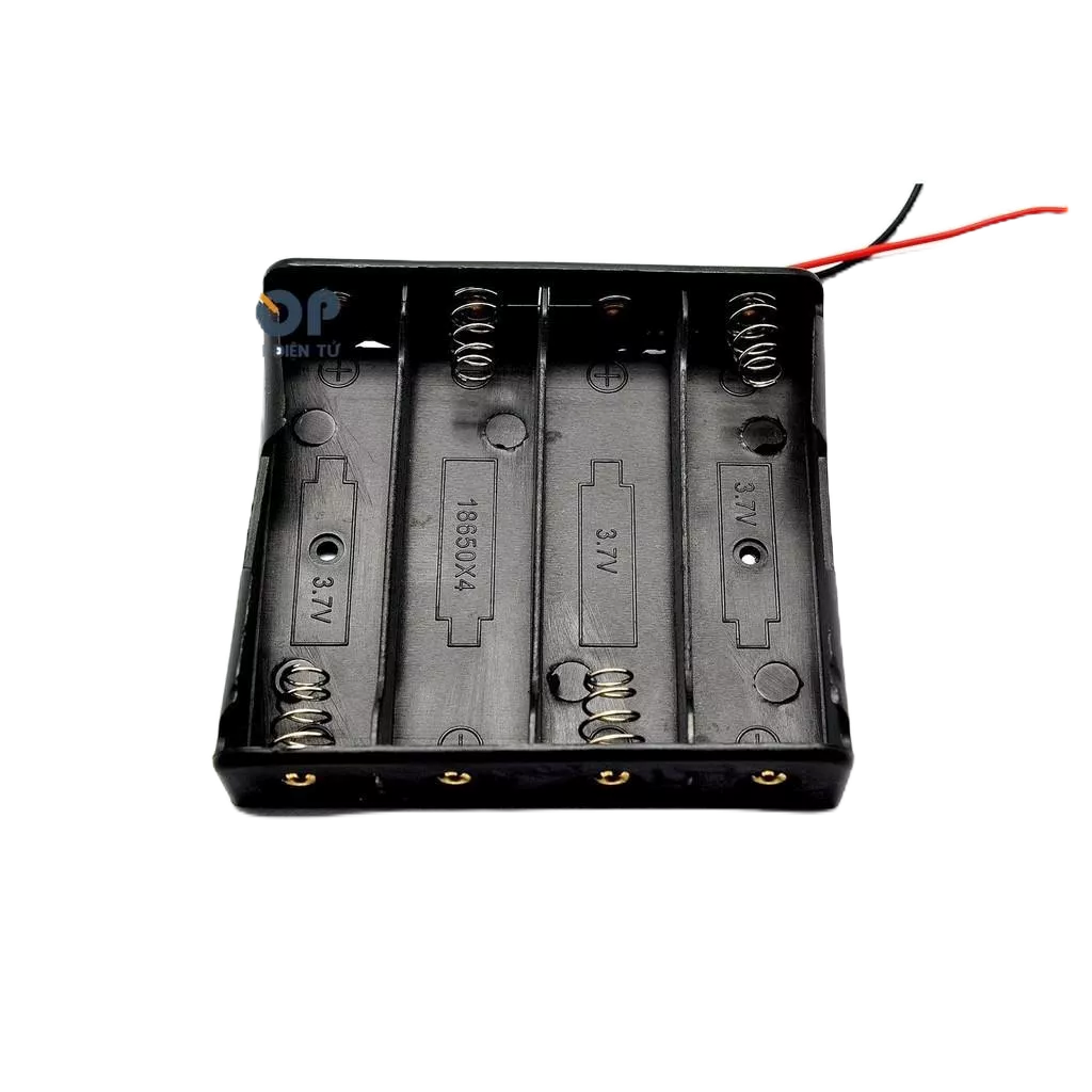 Hộp đế pin 18650 4 cell