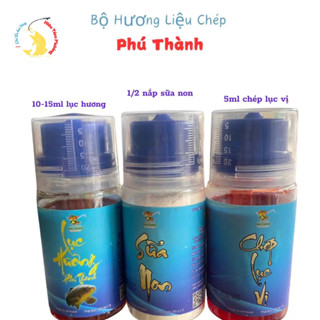 Bộ hương liệu câu chép Phú Thành : Chép lục vị, Sữa non, Lục hương