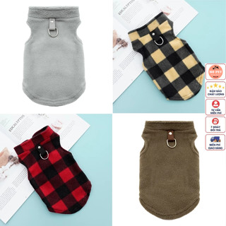 Áo Cho Chó Mèo Mùa Đông Có Móc Dây Xích