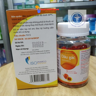 Dầu gấc Isopharco lọ 100 viên