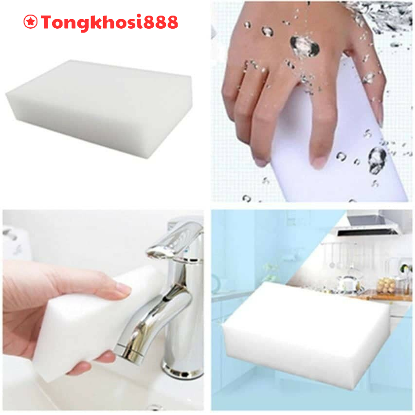 PVN18893 Set 5 Miếng Bọt biển lau chùi ma thuật, làm sạch mọi vết bẩn cứng đầu nhất