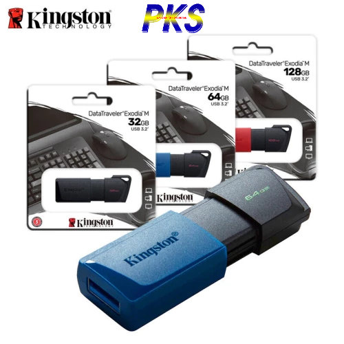 USB Kingston DataTraveler Exodia M USB 32GB 64GB 128GB 256GB 3.2 tốc độ cao