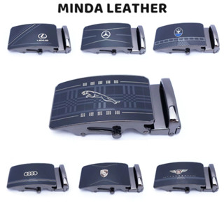 Mặt thắt lưng nam khoá lăn hiệu xe, đầu khoá dây lưng nam con lăn màu chì S1L295C