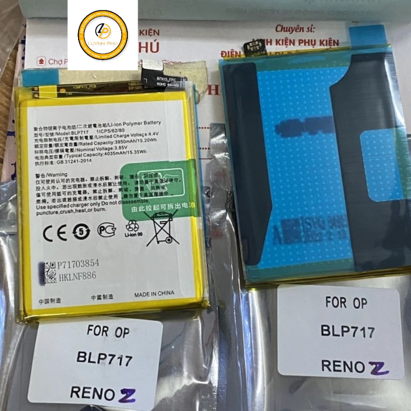 Pin Oppo Reno Z/BLP717 3950mAh pin mới