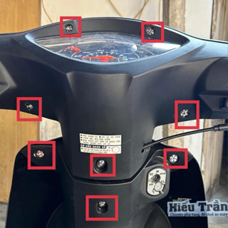 Bộ 10 ốc salaya gắn đầu xe wave 50 100 110 chất liệu inox 304 không gỉ sáng bóng