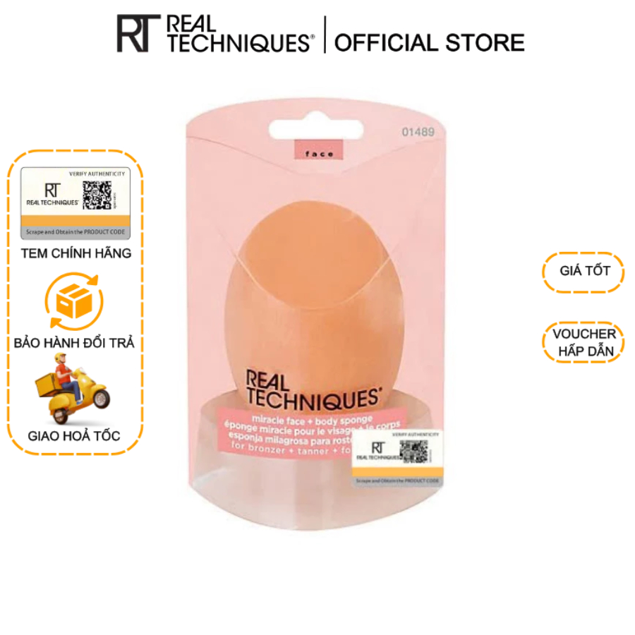 Mút Đa Năng RT Real Techniques Miracle Face And Body Sponge