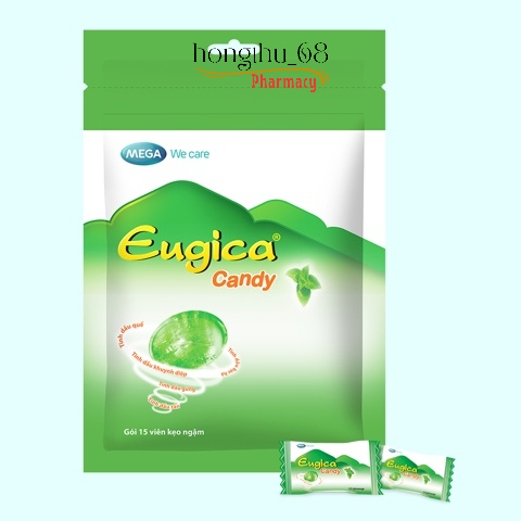 Kẹo thảo dược Eugica Candy gói 15 viên