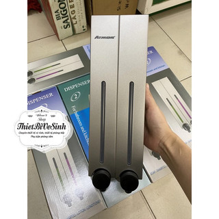 Hộp nhấn xà phòng đôi dh-700-2vp - atmor, hộp xà phòng nhấn