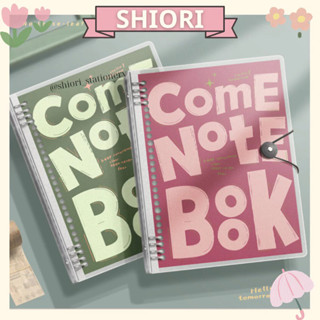 Sổ vở còng thay được giấy pastel B5 -120/200 trang kẻ ngang SHIORI- Thiết kế khuyết còng dễ viết planner tập vở học sinh