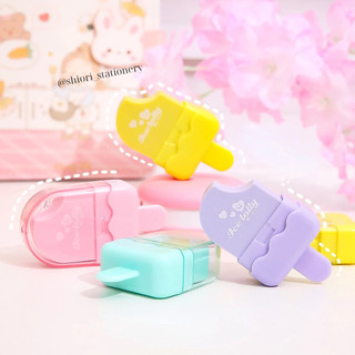  Tẩy Bút Chì Gôm Tẩy Nhiều Màu SHIORI Hình Cây Kem Sáng Tạo 