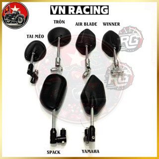 Gương chiếu hậu xoay 360 độ gập gọn lắp đặt dễ dàng cho AB/Winner/Exciter/Vespa chân kính xoay 10li