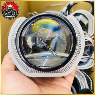 Vòng Led 3D BMW Chữ U Gắn Đèn Bi Cầu 3.0 Hình Móng Ngựa