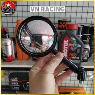 Gương chiếu hậu xe máy cầu lồi mini thời trang 1 cái trái gắn chân kính cho AB, SH, SH Mode, Wave,...