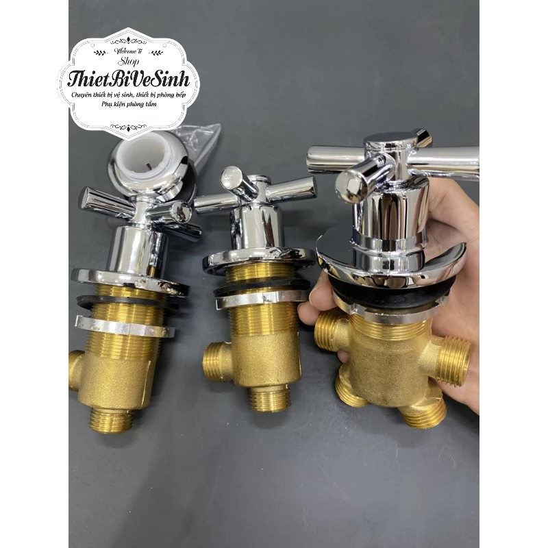 Van chia nước bồn tắm masage, cục chia nước nóng lạnh bồn tắm góc, ôvan, vuông, van chia 2, chia 4
