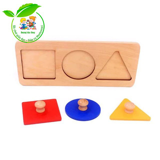 Ghép hình 3 hình cơ bản - Basic Shapes Puzzle