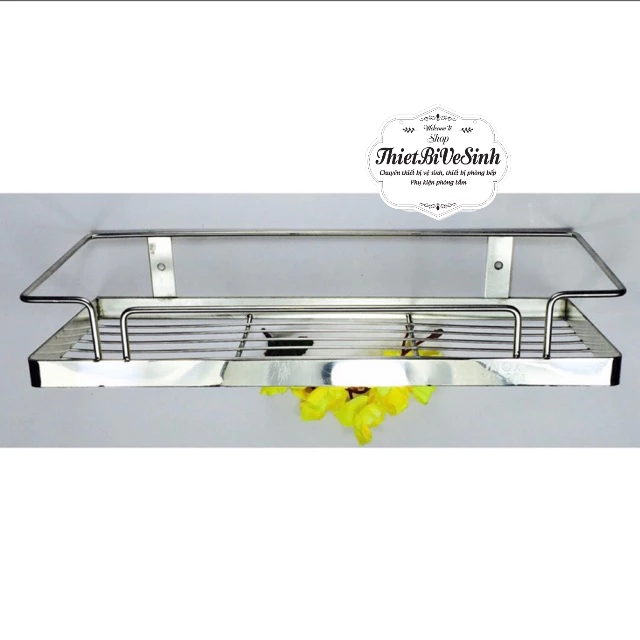 Kệ Gia Vị 1 Tầng Inox 304, Kệ Xà Bông Inox304, Kệ Nhà Tắm Inox304, Bảo Hành 36 Tháng
