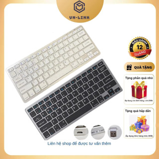 Bàn phím không dây Bluetooth cao cấp 3 kết nối cùng lúc cho Macbook và mọi dòng laptop và PC