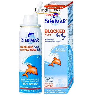 Xịt muối biển Sterimar Pháp cá heo chai 50ml