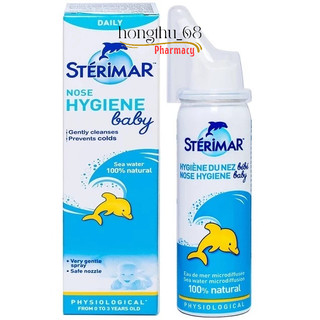 Xịt muối biển Sterimar Pháp cá heo chai 50ml