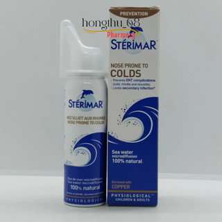 Xịt muối biển Sterimar Pháp cá heo chai 50ml