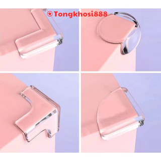 PVN7276 Miếng bịt góc bàn, bọc cạnh bàn Silicon hình mặt cười chống va đập - An toàn cho bé và gia đình T8