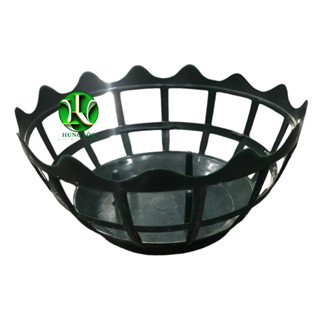 10 Bát nhựa cắm hoa tươi để bàn đám cưới, đám hỏi, trang trí sự kiện 11x5cm màu xanh lá cây, có 3 chân giữ xốp cắm chắn