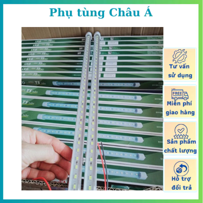 Đèn ô tô, đèn led trần ,đèn cabin, đèn xe khách có công tắc điện 12v và 24v dài 33cm, 50cm