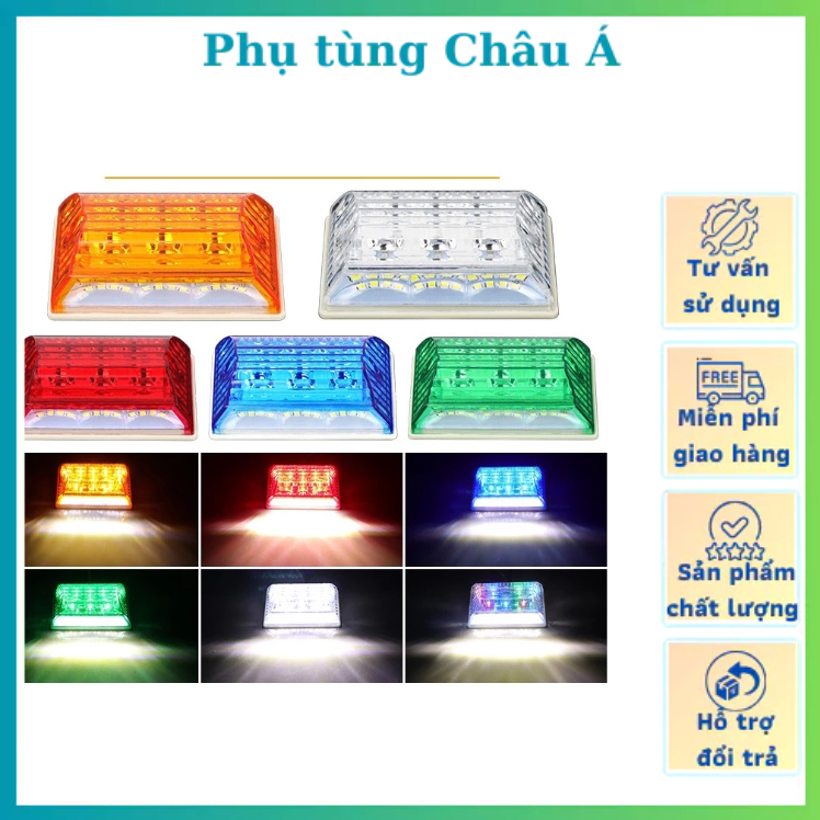 Đèn sườn xe tải, led sườn ô tô NCK điện 12v và 24v kèm chân bắt
