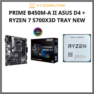  COMBO MAIN ASUS PRIME B450M-A II BOX + RYZEN 7 5700X3D TRAY NEW BẢO HÀNH 36 THÁNG 