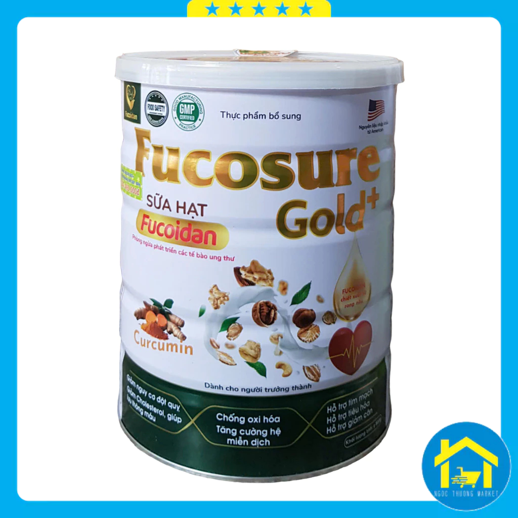 Sữa hạt Fucoidan Fucosure Gold+ 800g - hỗ trợ giảm nguy cơ đột quỵ