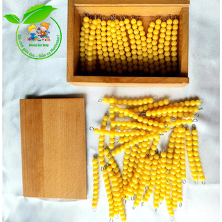 Hộp 55 dây cườm 10 (55 Golden bead bars of ten)