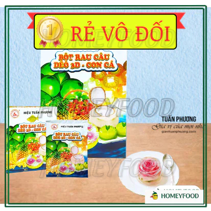 1 Gói Bột rau câu dẻo 3D - Con cá (10g)