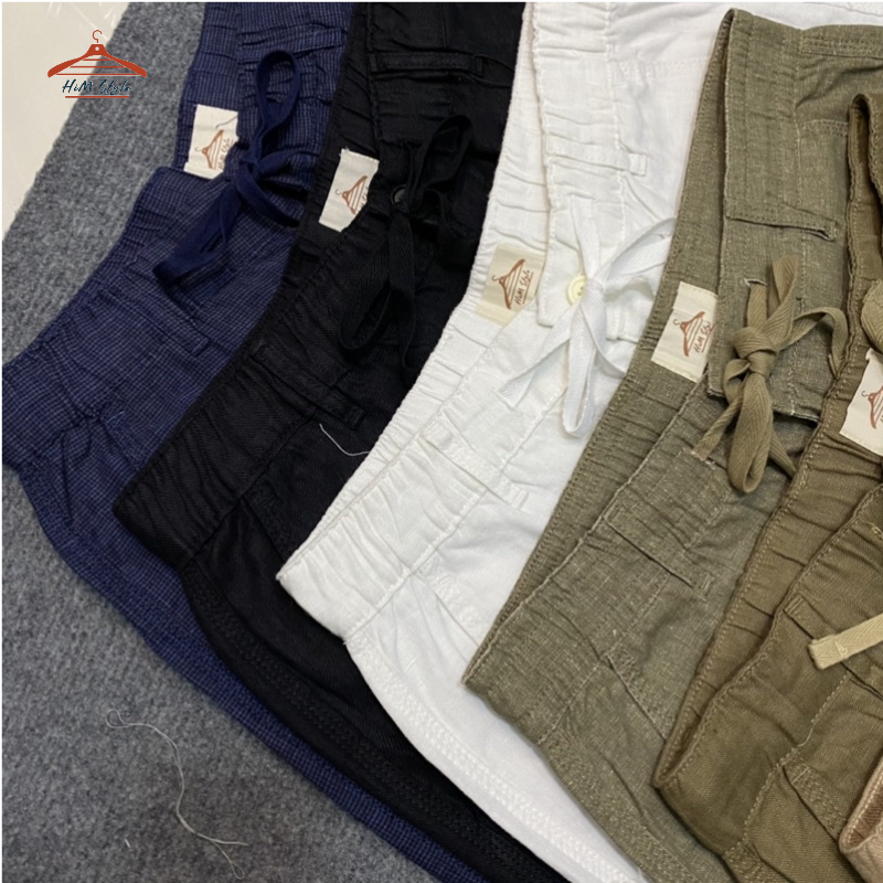 [HIMSTYLE] Quần Short Nam Linen Tưng Lưng Thun