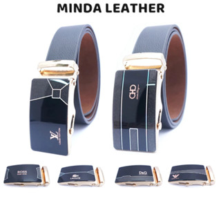 Thắt lưng nam khóa tự động mặt lăn kính S1A2L068 - MINDA LEATHER