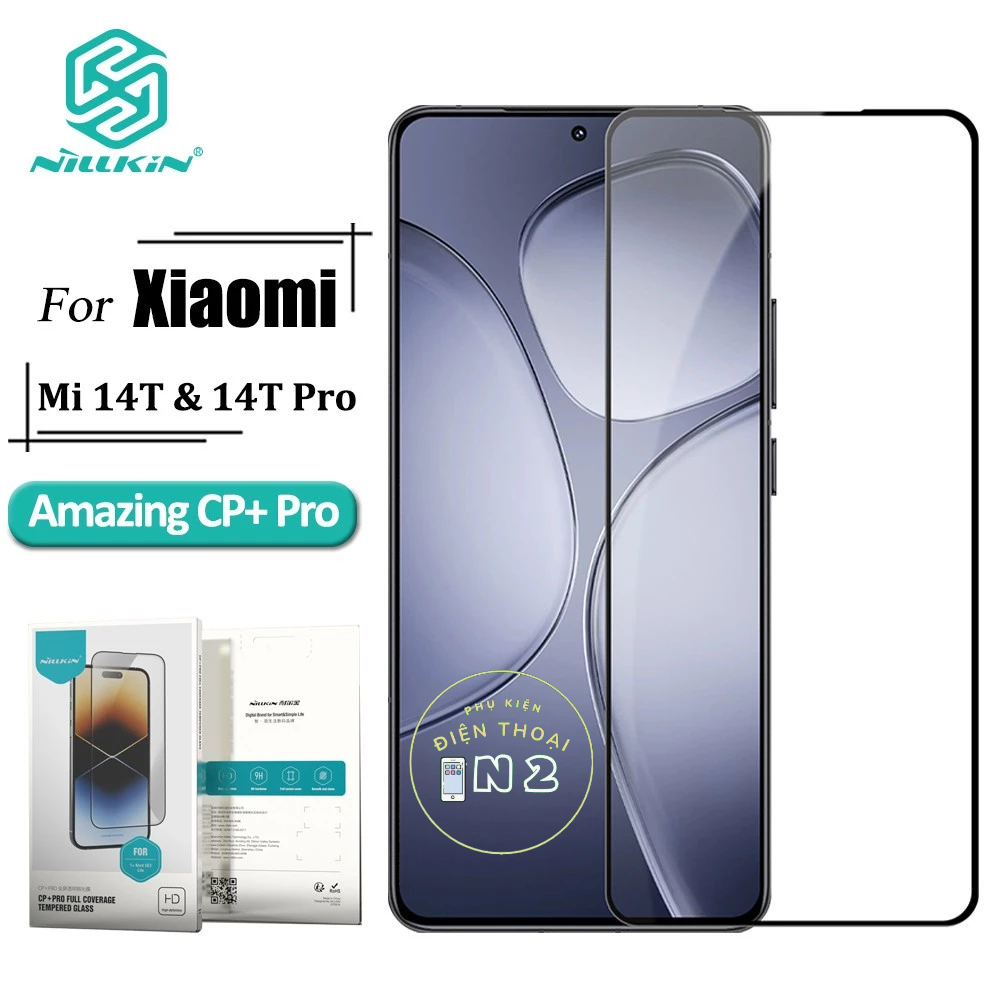 Kính Cường Lực Full Viền Nillkin CP+ Pro cho Xiaomi Mi 14T/ Mi 14T Pro / K70 Ultra Chính Hãng