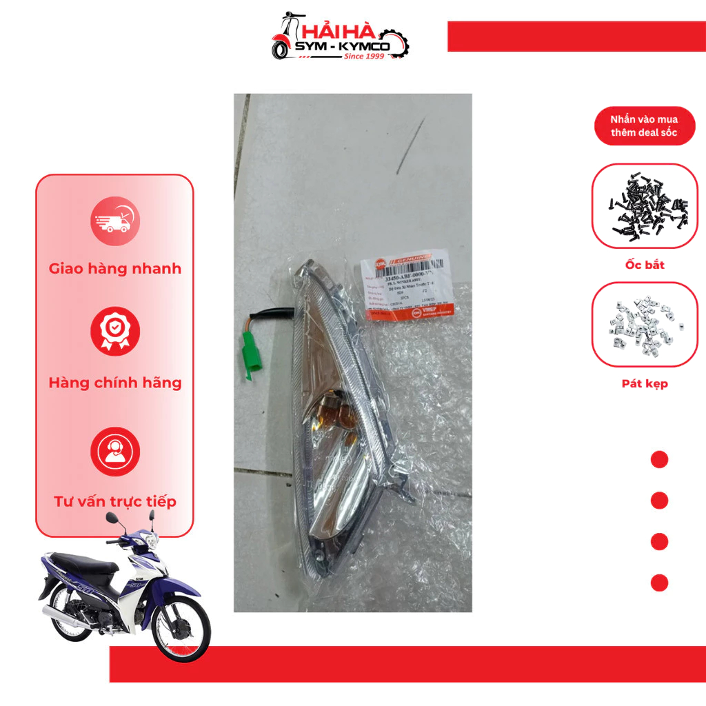 Xi nhan trước xe Elegant xi nhan ở bửng mã SD8 [Chính hãng SYM]