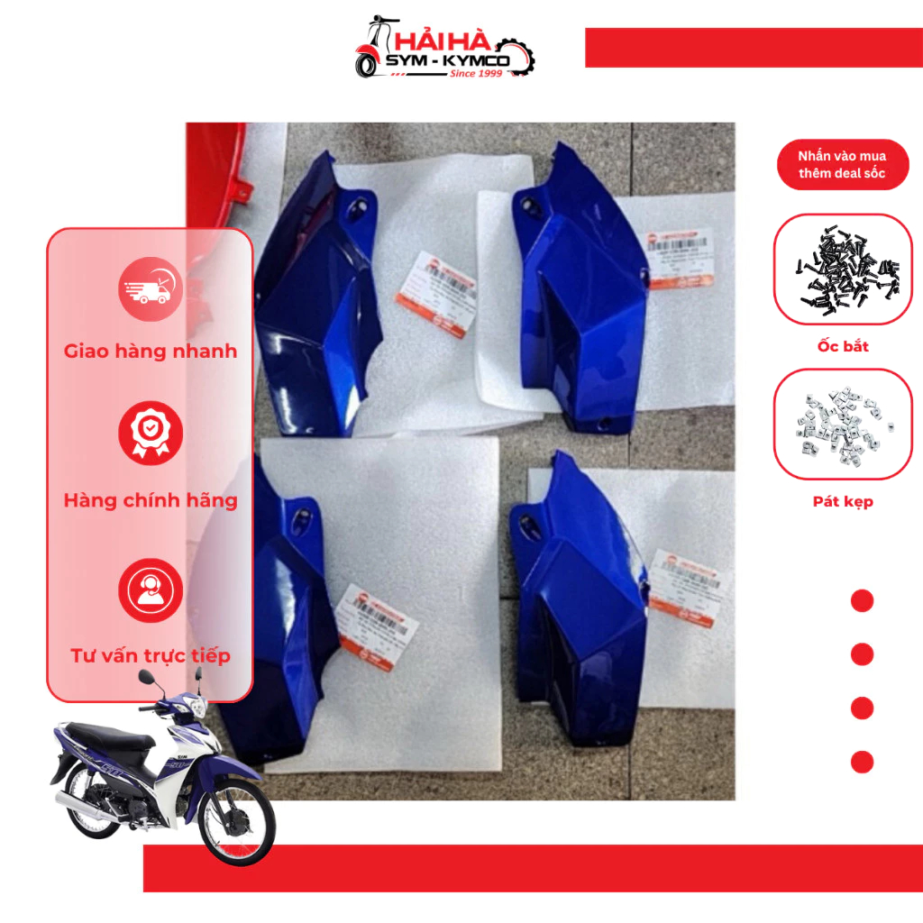 Ốp che xi nhan Elegant xi nhan nằm dưới bửng mã SD8 [Chính hãng SYM]