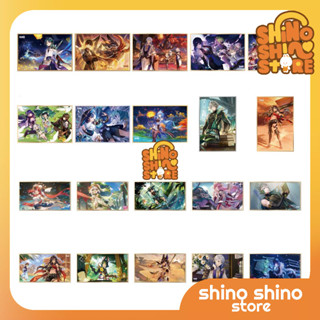 [có sẵn+order] bảng kí tranh in giấy cứng shikishi Xiao/ Zhongli chính hãng genshin impact official