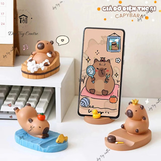 Phụ kiện giá đỡ, kệ đỡ điện thoại, máy tính bảng hình Capybara cute GIÁ ĐỠ ĐIỆN THOẠI CAPYBARA