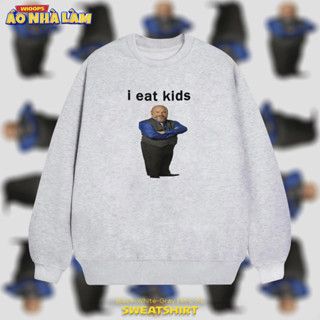 Áo Sweater I Eat Kids Nỉ Bông Nam Nữ Trơn Cotton Form Rộng Oversize, Áo Khoác Hoodie Basic Trend Thu Đông Boy Phố