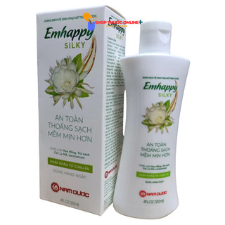 Dung dịch vệ sinh phụ nữ Emhappy Silky chai 120ml