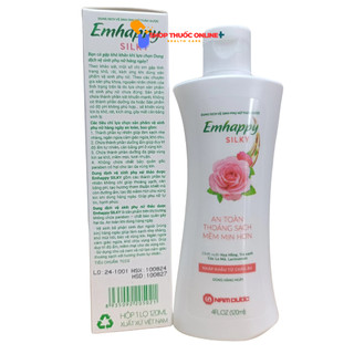 Dung dịch vệ sinh phụ nữ Emhappy Silky chai 120ml